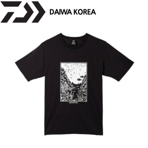 DE-6722 블랙그래픽 티셔츠